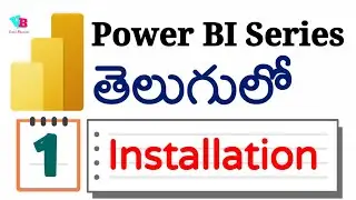 1) Power BI Full Course in telugu | Installation of Power BI Desktop in telugu | Vamsi Bhavani