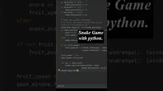 Snake Game by Python