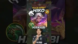 How Team Spirit Hiko Plays Hanabi! Mobile Legends 