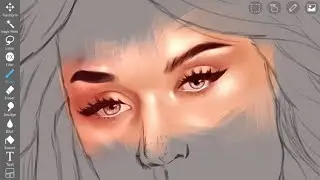 Eye Painting | Real-time Process on ibis Paint X | how to paint eyes part 2