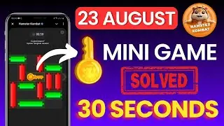 23 AUGUST Mini Game Hamster Kombat | Hamster Kombat Key | Mini Game Puzzle (Solved 100%)