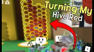 So I Turned My Hive Red In Bee Swarm Simulator