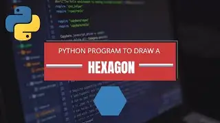 Draw a hexagon through turtle module| python program to draw a hexagon #shorts #programs #python