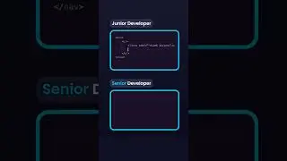 Junior Vs Senior Developer #programming #html #javascript #webdevelopment #html5 #webdesign  #css3