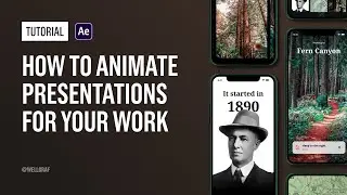 Tutorial - How to Animate Presentations For Your Work [After Effects Tutorial]