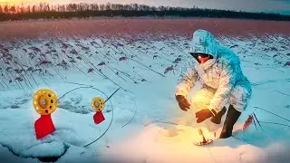 Первый лед 2021-22 // Щука на жерлицы