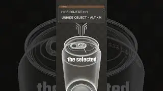 Instantly hide and unhide your objects in blender - Blender 4.1.0 - please subscribe :)