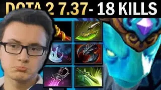 Morphling Gameplay Miracle with Khanda and 18 Kills - Dota 2 7.37