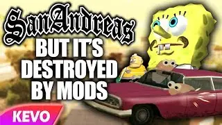 GTA San Andreas but its destroyed by mods