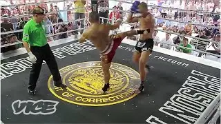 Las peleas de las prisiones de Tailandia