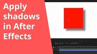 Apply shadows in After Effects