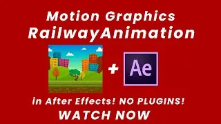 Motion Graphics Techniques in After Effects! Railway Animation in After Effects! NO PLUGINS!