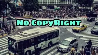 Crowds Of People Cross A Street Junction || NO COPYRIGHT