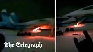Ukraine 'blows up Russian jet 1,000 miles behind enemy lines'