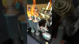 V4 Stirling power! Full video on the channel 