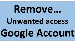 Remove permissions from google account