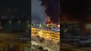 горит ОБИ в ТЦ МЕГА ХИМКИ.