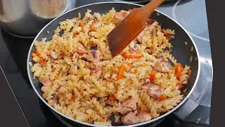 Всегда буду так Готовить!Идеальные Жареные Макароны на Сковороде с мясом за 10 минут