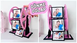 DÖNME DOLAP FOTOĞRAF ÇERÇEVESİ NASIL YAPILIR - KARTON EL İŞLERİ