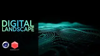 Cinema 4D & Redshift - Create a Digital Geometric Landscape