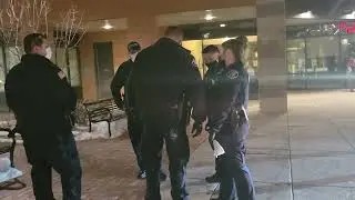 security ignored, police at bch trespass woman from hospital parking lot.