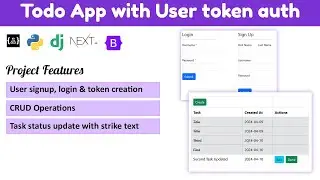 Building a Todo App with Django Rest Framework and Next.js | User Token Authentication Tutoria