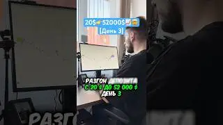 🤯 Разгон Депозита с 20$ до 52000$ [День 3] Трейдинг и Крипта