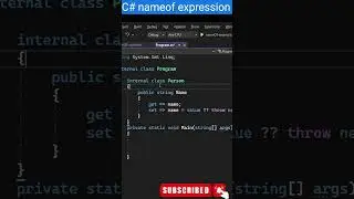 nameof C# expression