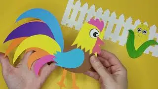 Петушок из бумаги. Как сделать петуха своими руками.
