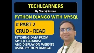 Python Django Mysql CRUD #2 - Fetching Data From MYSQL database and display on Python Django website