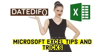 Datedif years and months || Datedif today || How to Calculate age in Excel || 