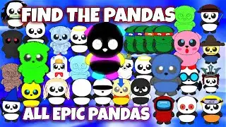 ROBLOX - Find the Pandas - 🐼 ALL EPIC PANDAS 🐼