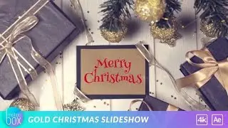 Gold Christmas Slideshow - After Effects Template
