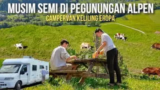 Piknik di Musim Semi! Campervan di Pegunungan Alpen😍