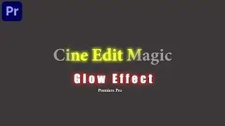 Creative TEXT Glow Effect | In Premiere Pro Tutorial