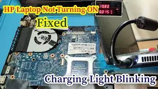 HP laptop Not Turning ON | Charging LED Blinking