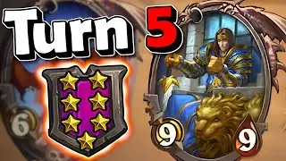 7-Drop on Turn FIVE?! | Hearthstone Battlegrounds