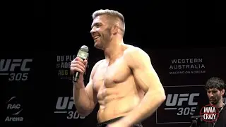 Fan Disrespects Dricus Du Plessis with a Israel Adesanya Question at UFC 305 Open Workout