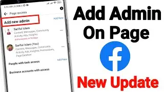 How To Add Admin On Your Facebook Page | Admin Add On Page | New Setting Update