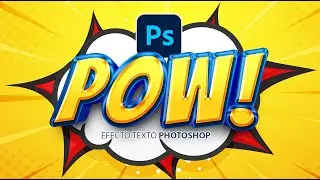 Como hacer efecto de texto cartoon en photoshop