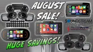 Huge Savings on Harley Audio during our August Sale! Soundstream Radios + New Precision Power Kits!