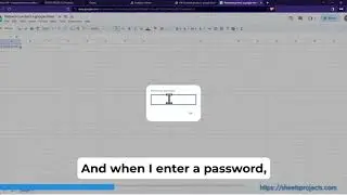 How to password protect a google sheet