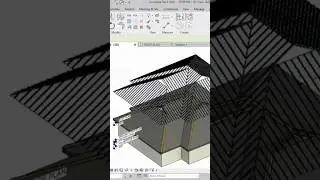 Designing Ridge Cap and Roofing sheet in Revit #revit #architecture #engineering #design