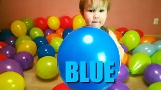 Learn colors with Balloons / Учим цвета на английском языке с воздушными шарами