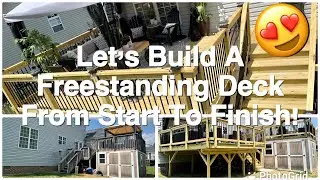 Amazing Deck Transformation - Time Lapse || Semi Freestanding Deck