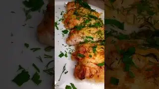 Куриные рулетики с сырной начинкой в духовке!