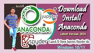 Install Anaconda Navigator for Jupyter Notebook and Spyder ide On Windows 10 ll 11