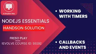 Nodejs essentials FP solution | working with timers | callbacks and events