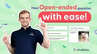 [1 Minute] How to Set Up an Interactive Open-ended Question | AhaSlides
