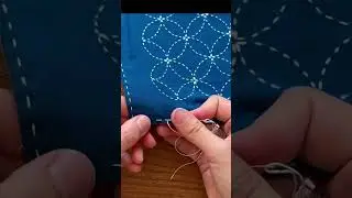DIY Sashiko fabric tray tutorial on our channel! #sashiko #stitch #handmade #giftmaking #shorts